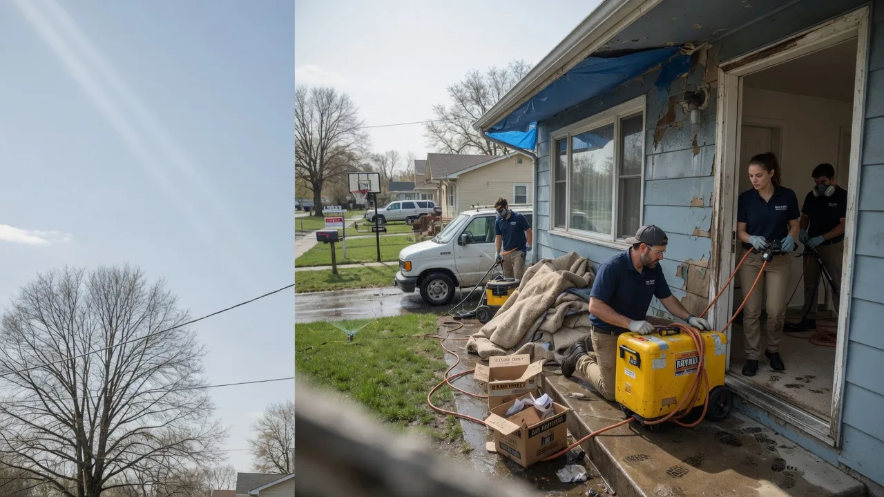 Basement Flood Cleanup in Rhame, ND near me
